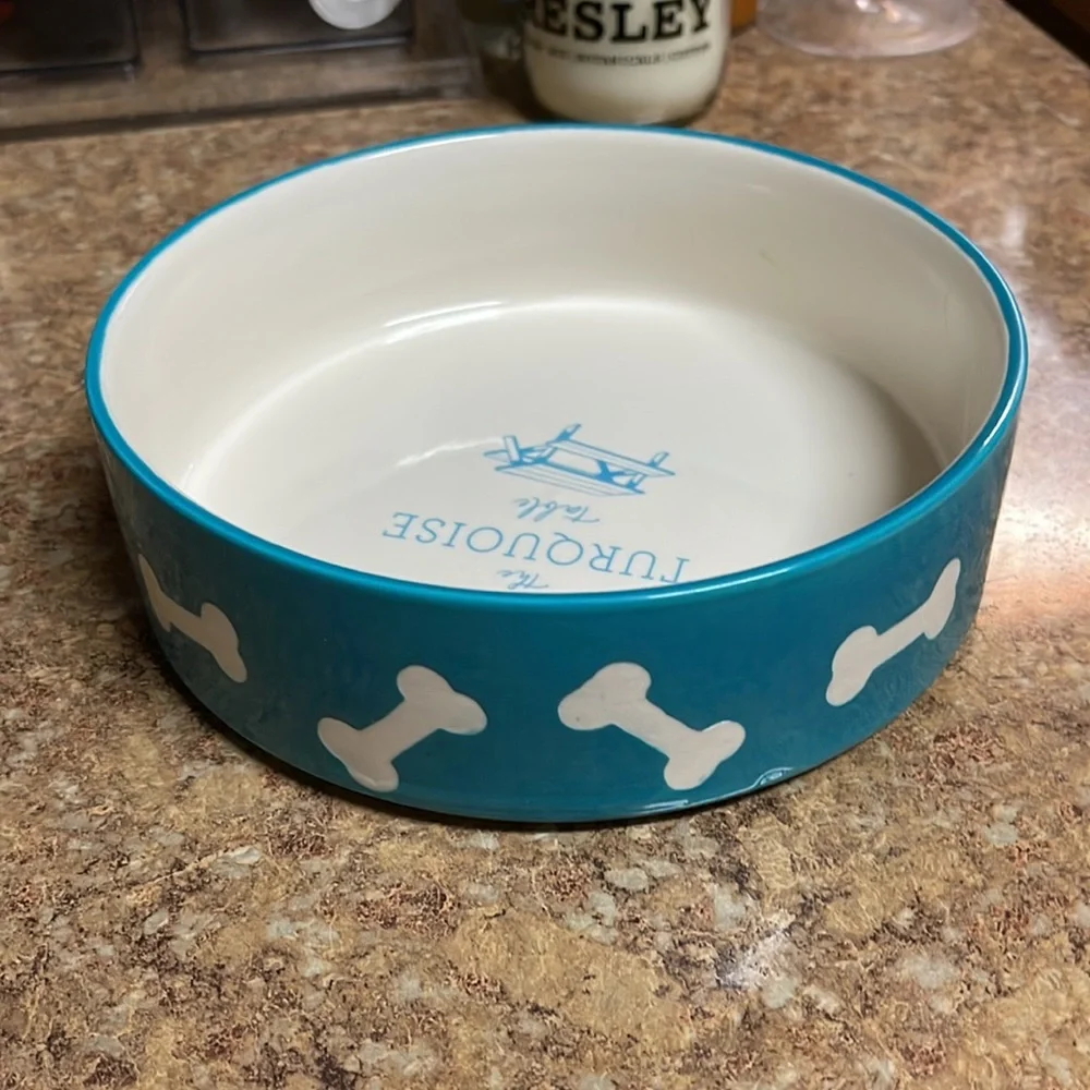 The Turquoise Table, The Turquoise Dog Bowl